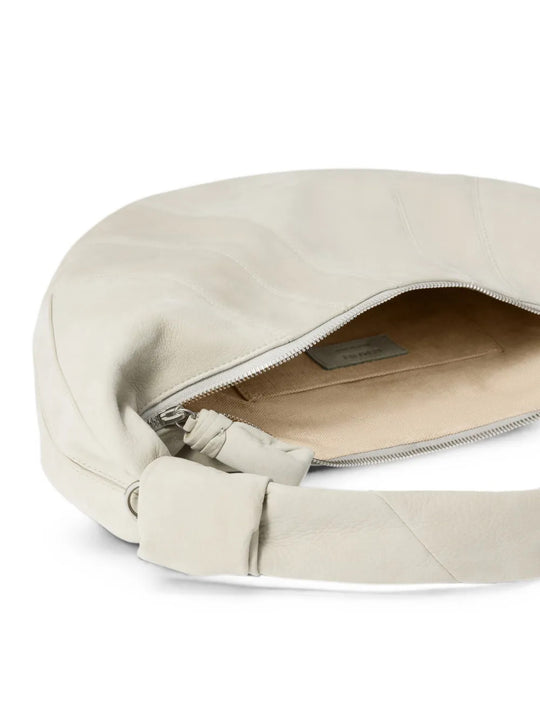 Tan bag, front view