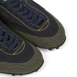 Navy shoes, front view