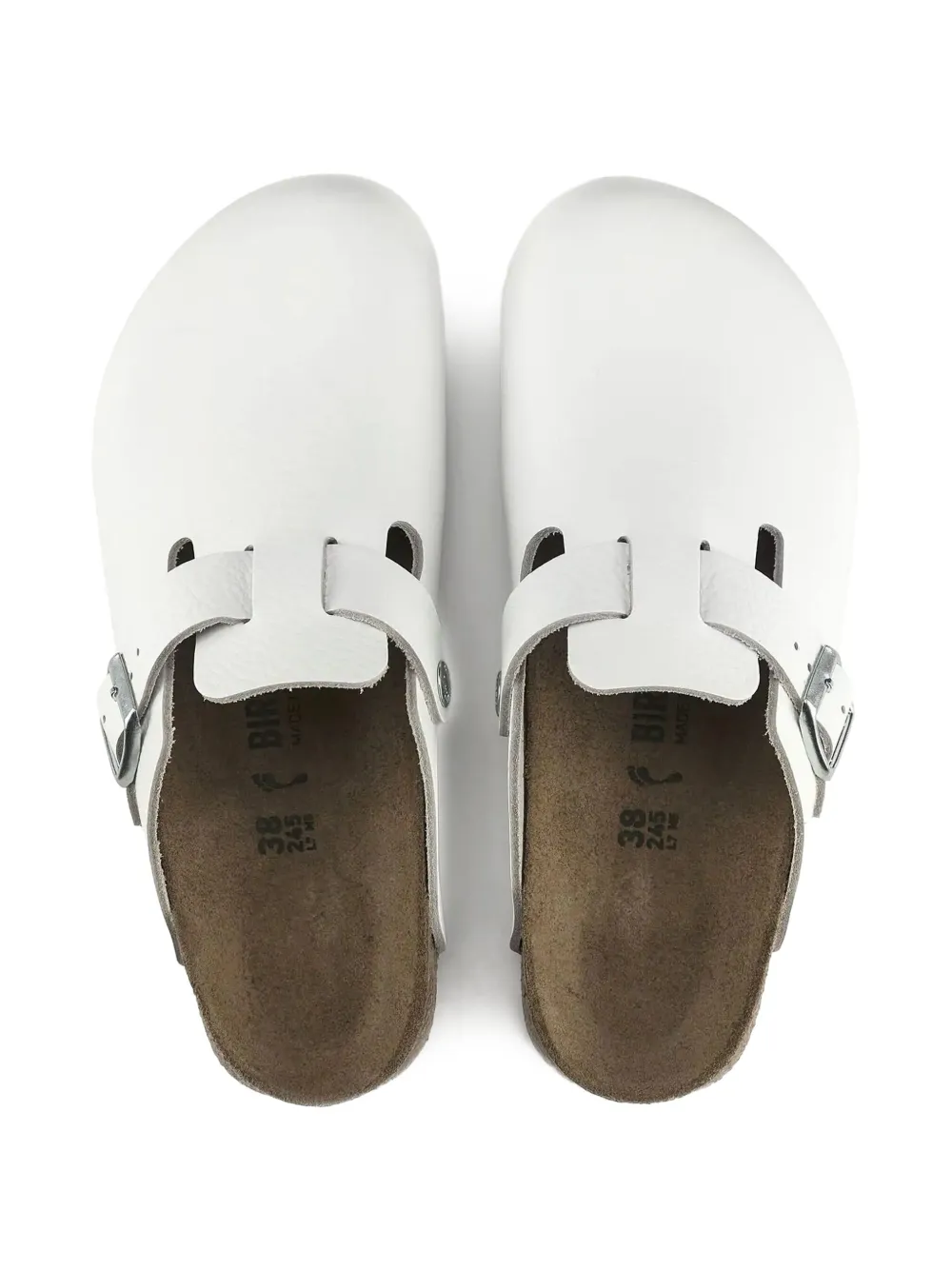 White sandals, upper view