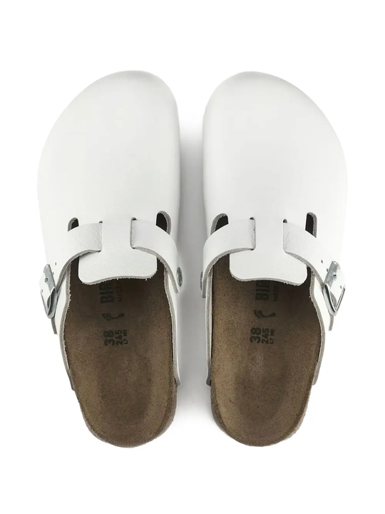 White sandals, upper view