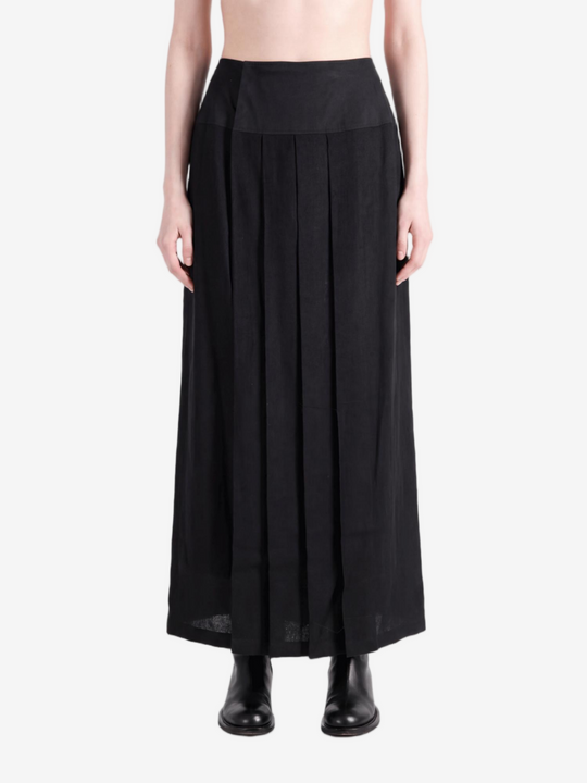 Black knitwear, full body view