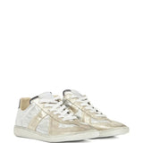 Grey sneakers, side view