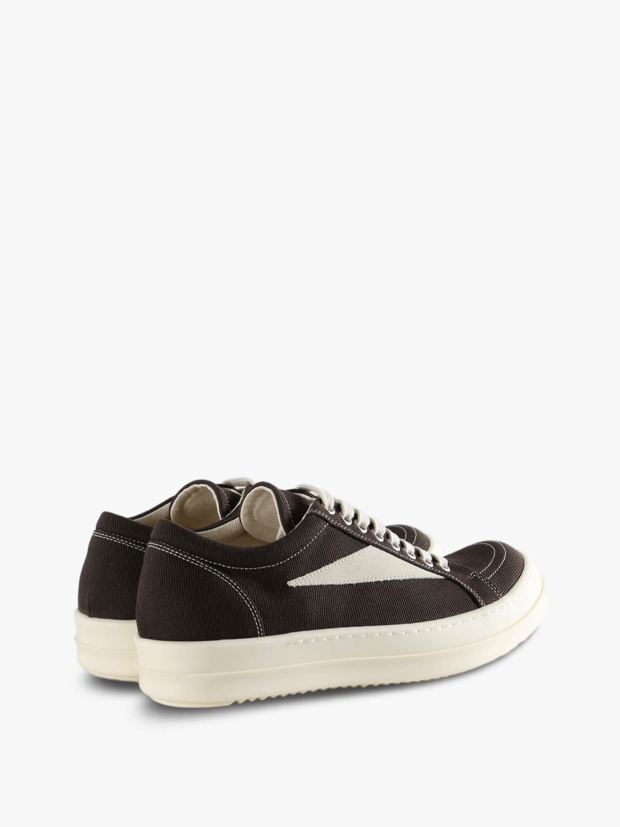 Brown shoes, back view