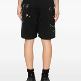 Black shorts worn by a person, showing the shorts fit