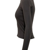 Black t-shirt, side view