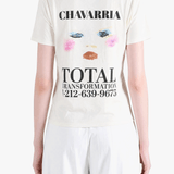 Tan t-shirt worn by a person, showing the t-shirt fit