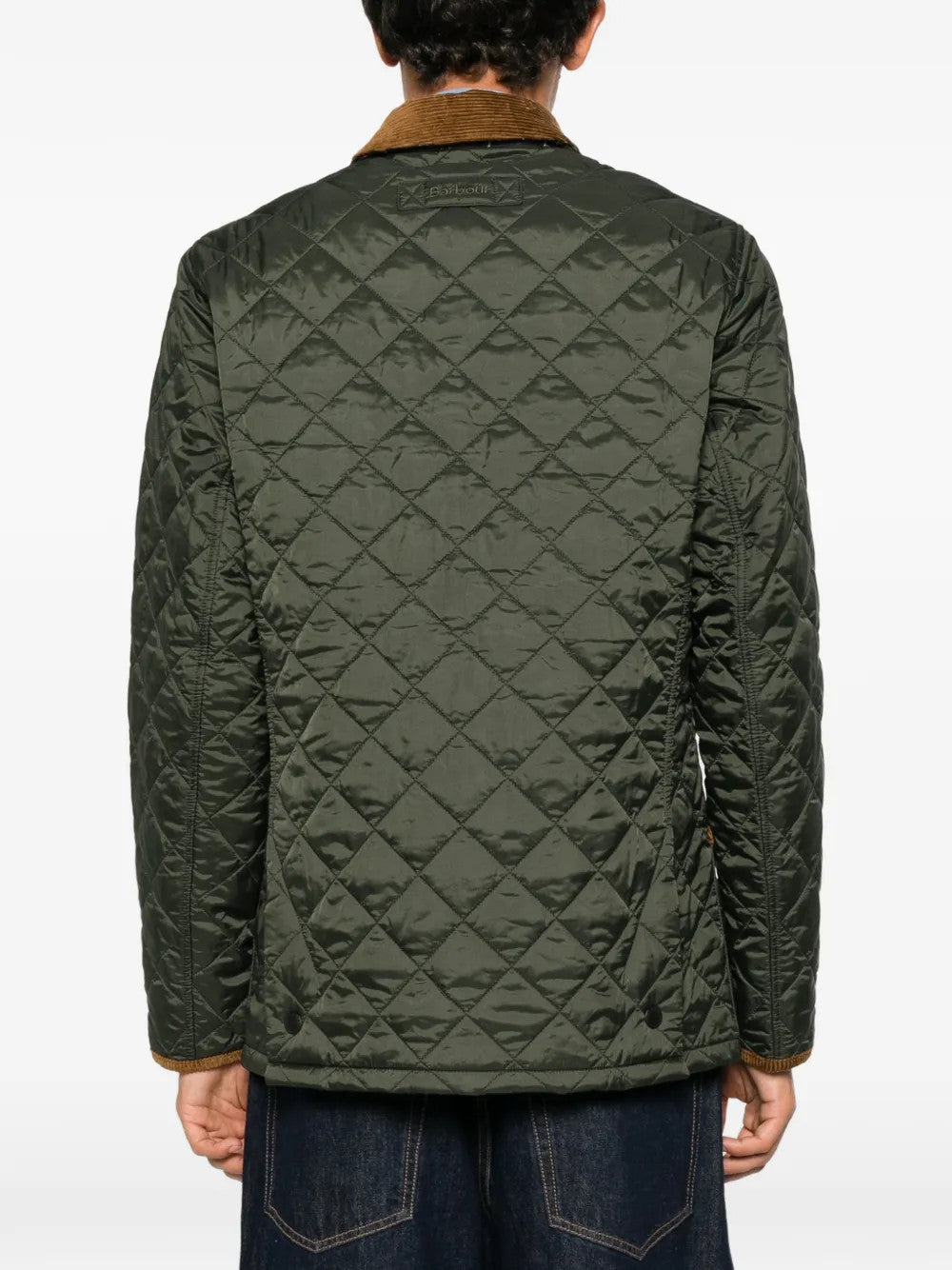Green jacket, full body view