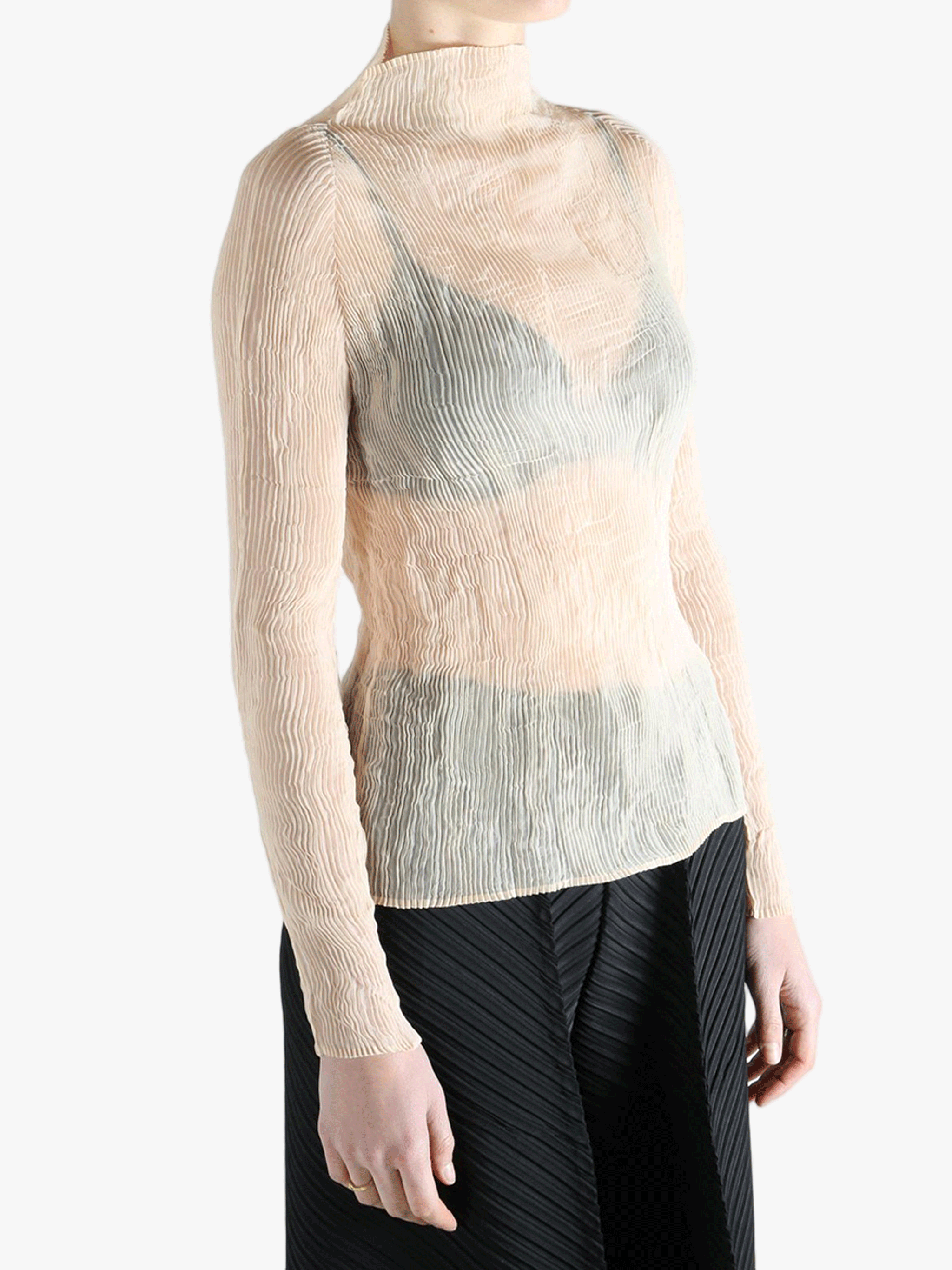 ISSEY MIYAKE - Women Chiffon Twist 1 Shirt – Atelier New York ISSEY MIYAKE - Women Chiffon Twist 1 Shirt – Atelier New York