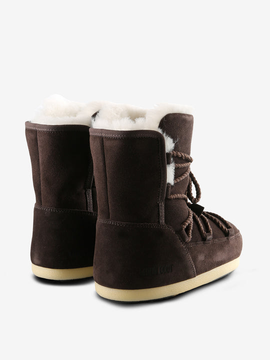 Brown boot, back view