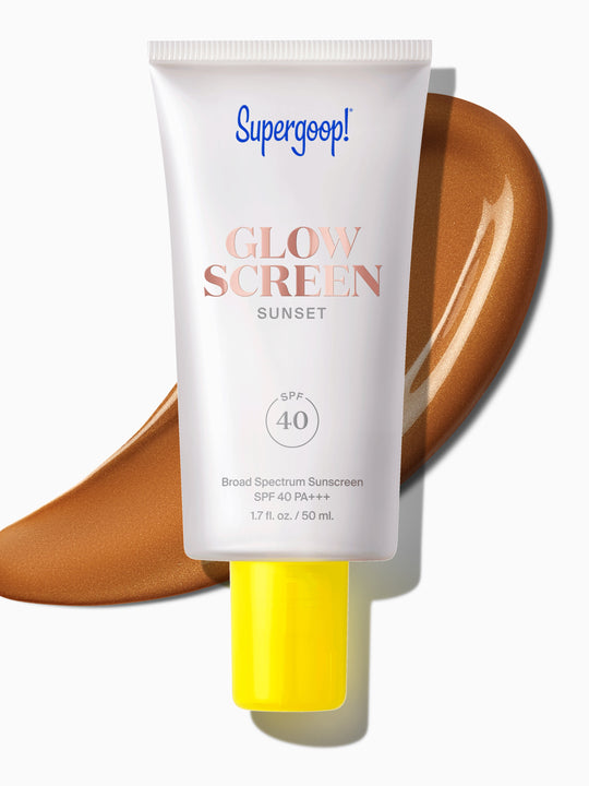 White sunscreen, front view