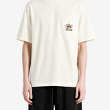 Tan t-shirt, full body view