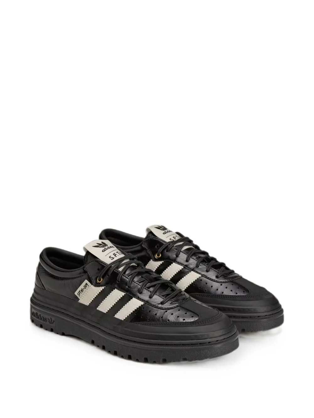 Black sneakers, side view