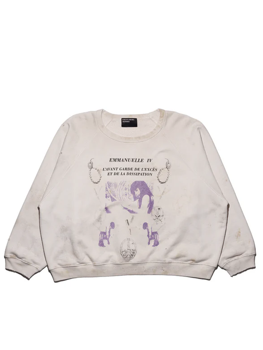 White hoodie, front view