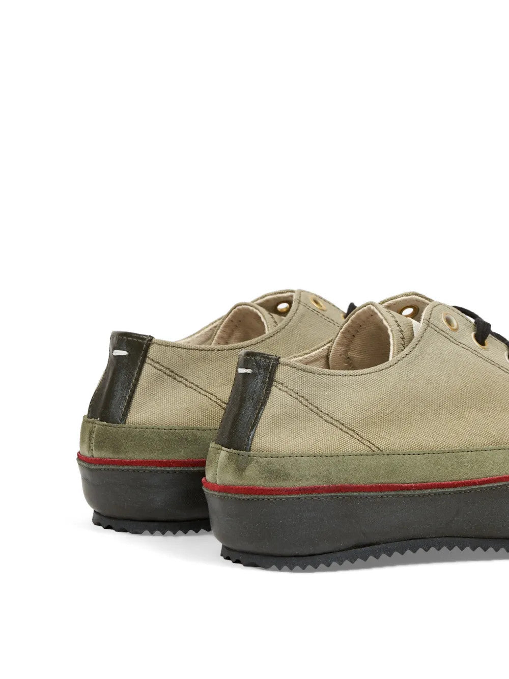 Green shoes, side view