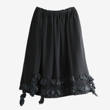 Black skirt, front view