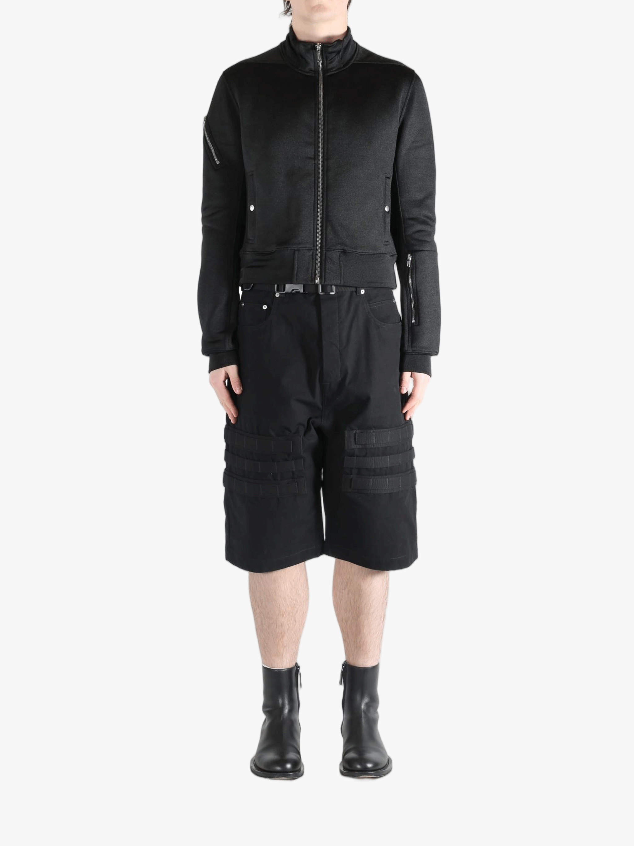 Black jackets, full body view