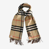 Tan scarf, front view
