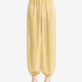 Yellow pants, full body view