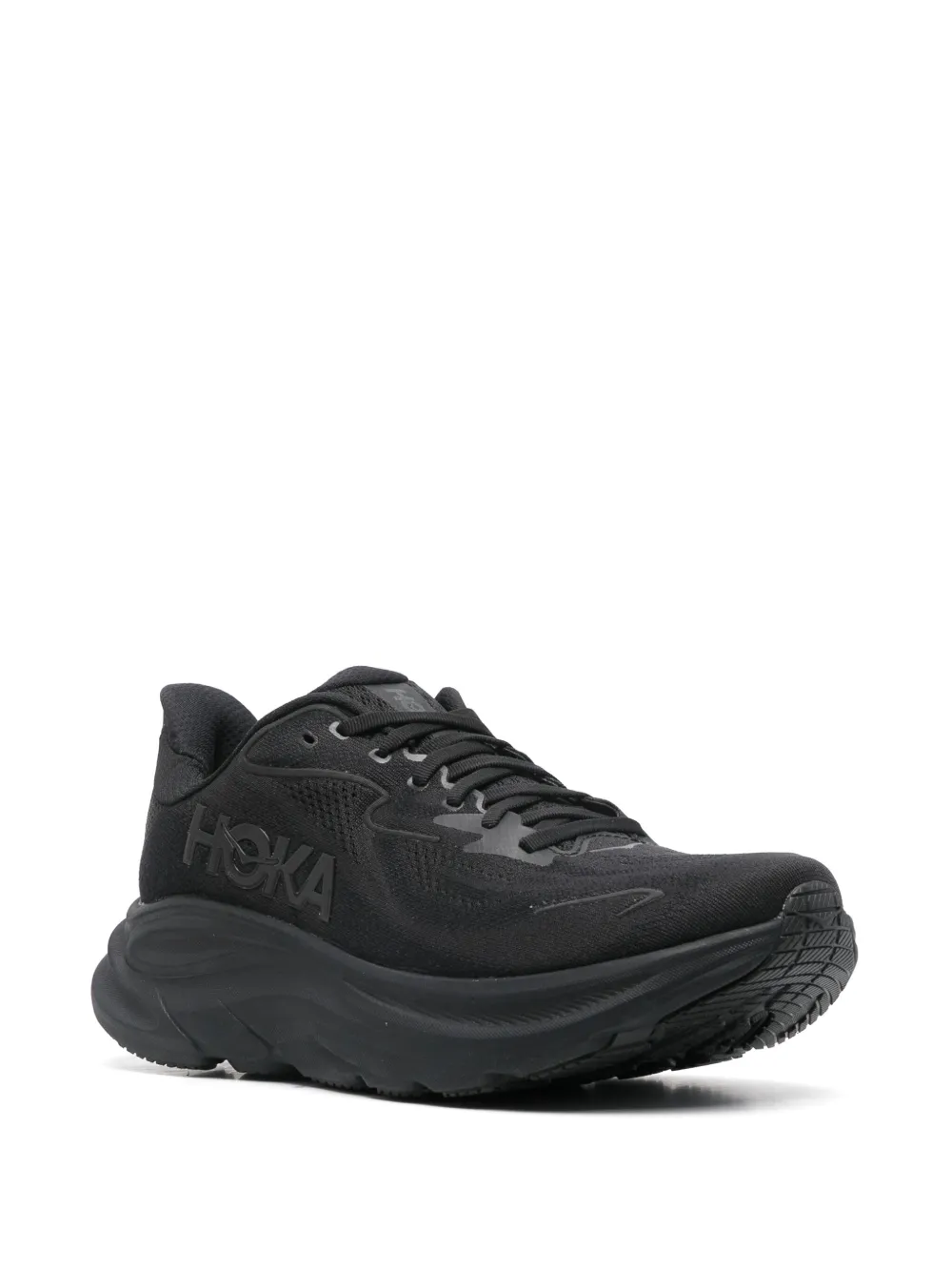 Black sneakers, side view