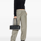 black knitwear, full body view