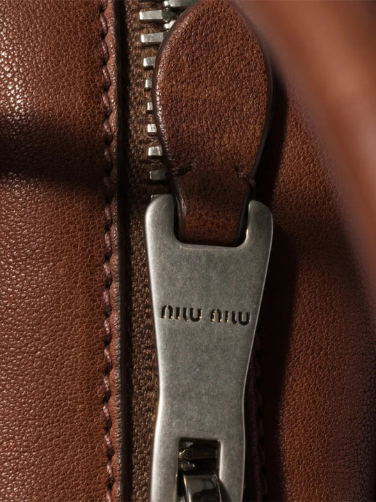 Close up of Brown bag, showing detail