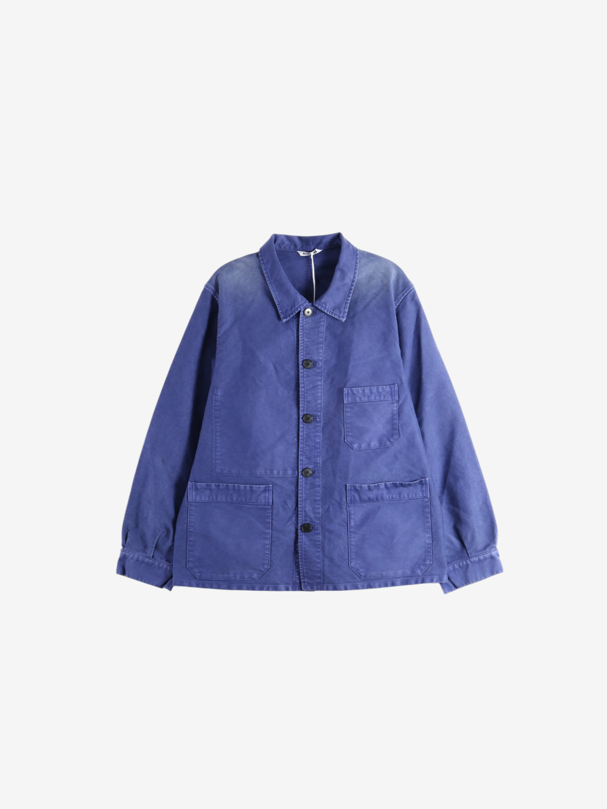 Blue jacket, front view