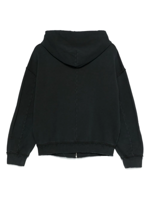 MM6 - Women Distressed Zip-Up Hoodie