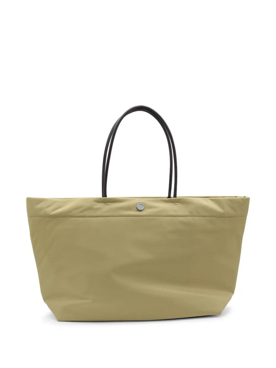 Tan bag, front view