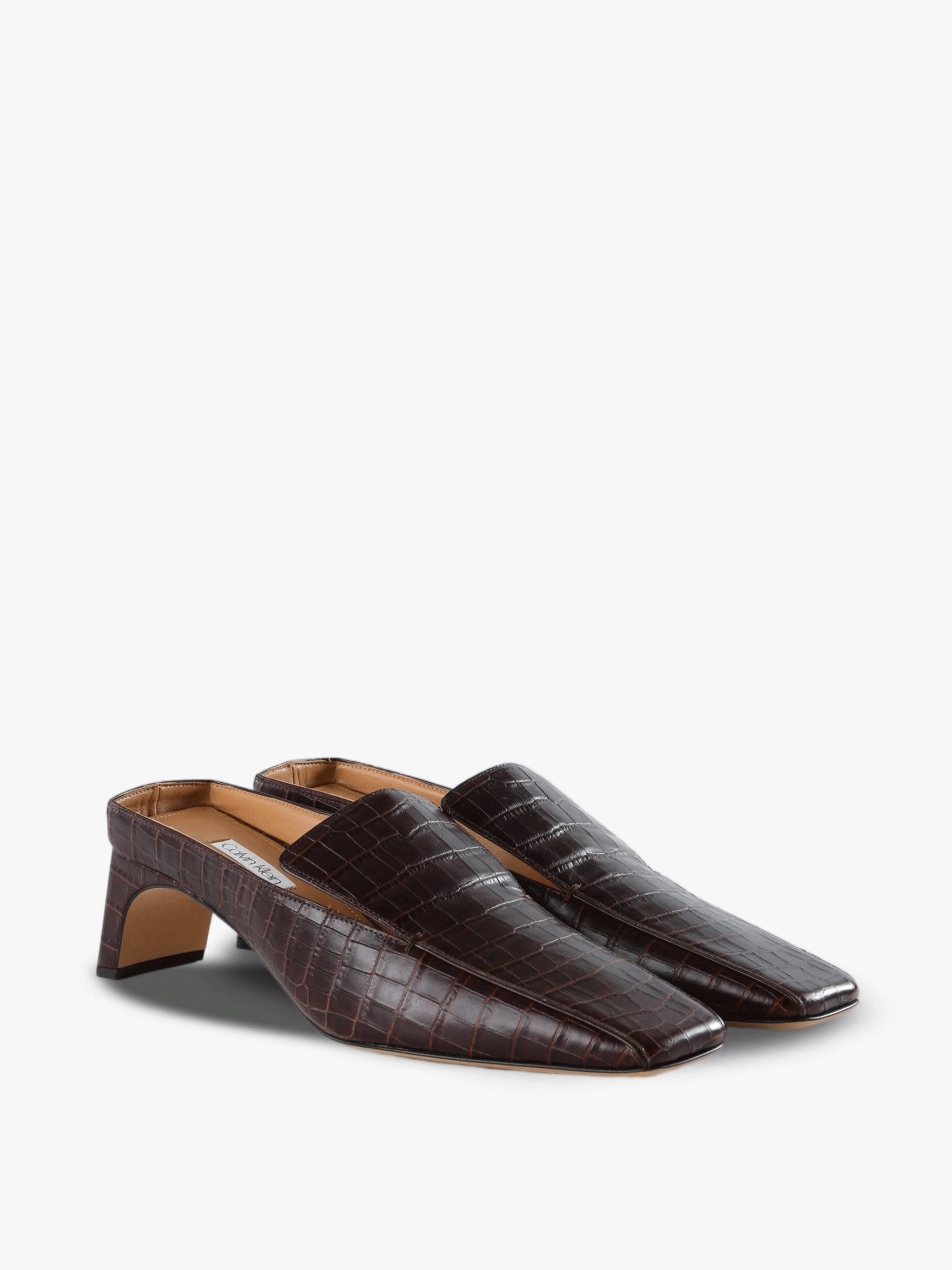 Brown shoes, front view