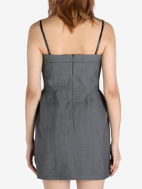 SHUSHU/TONG - Women Sling Dress with Double Bow Detail