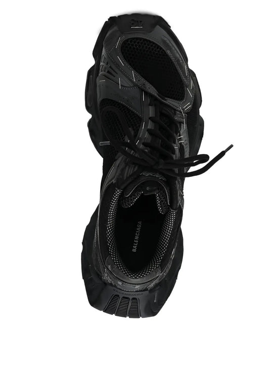 Black sneakers, top view