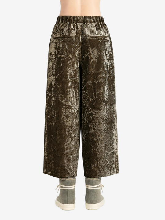 Brown pants, full body view