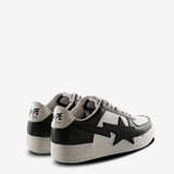 Black sneakers, back view