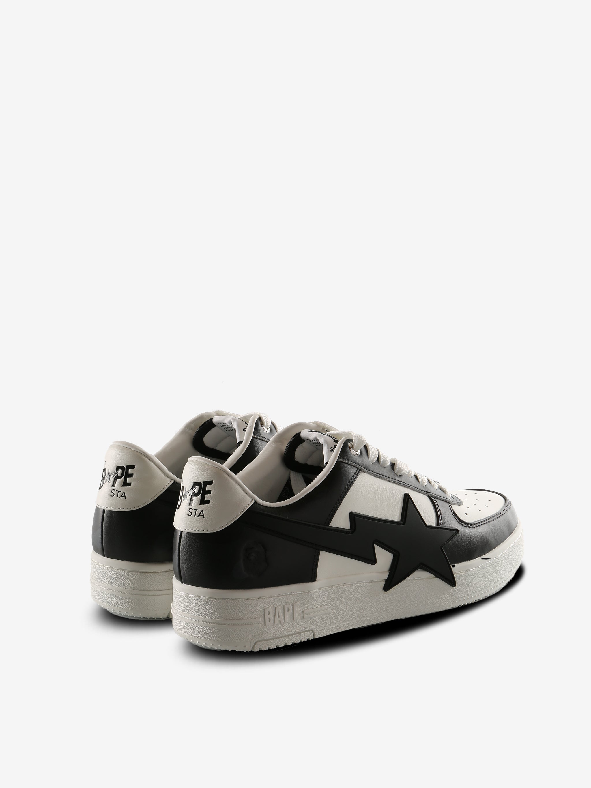 Black sneakers, back view