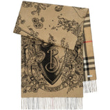 Tan scarf, front view