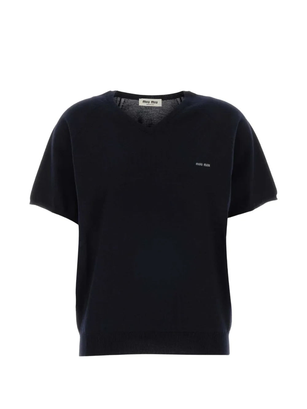 Black t-shirt, front view