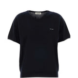 Black t-shirt, front view