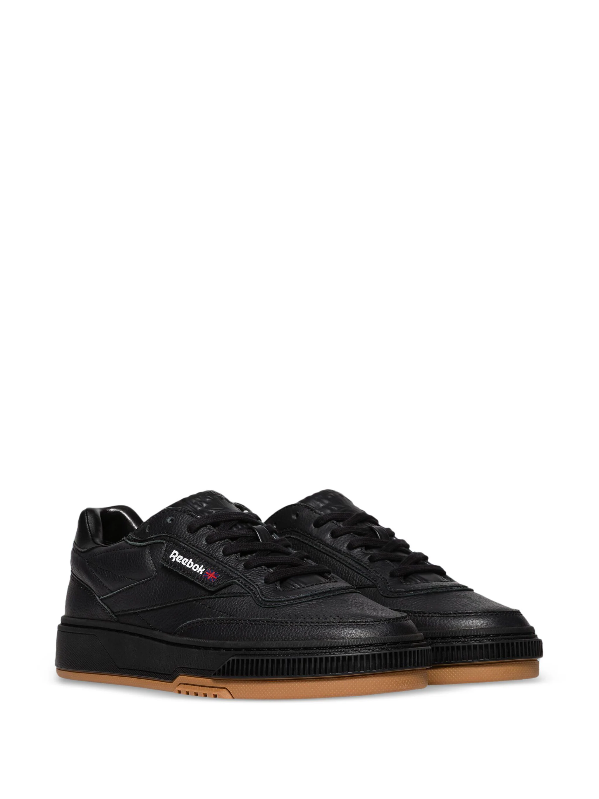 Reebok club c mens black sales