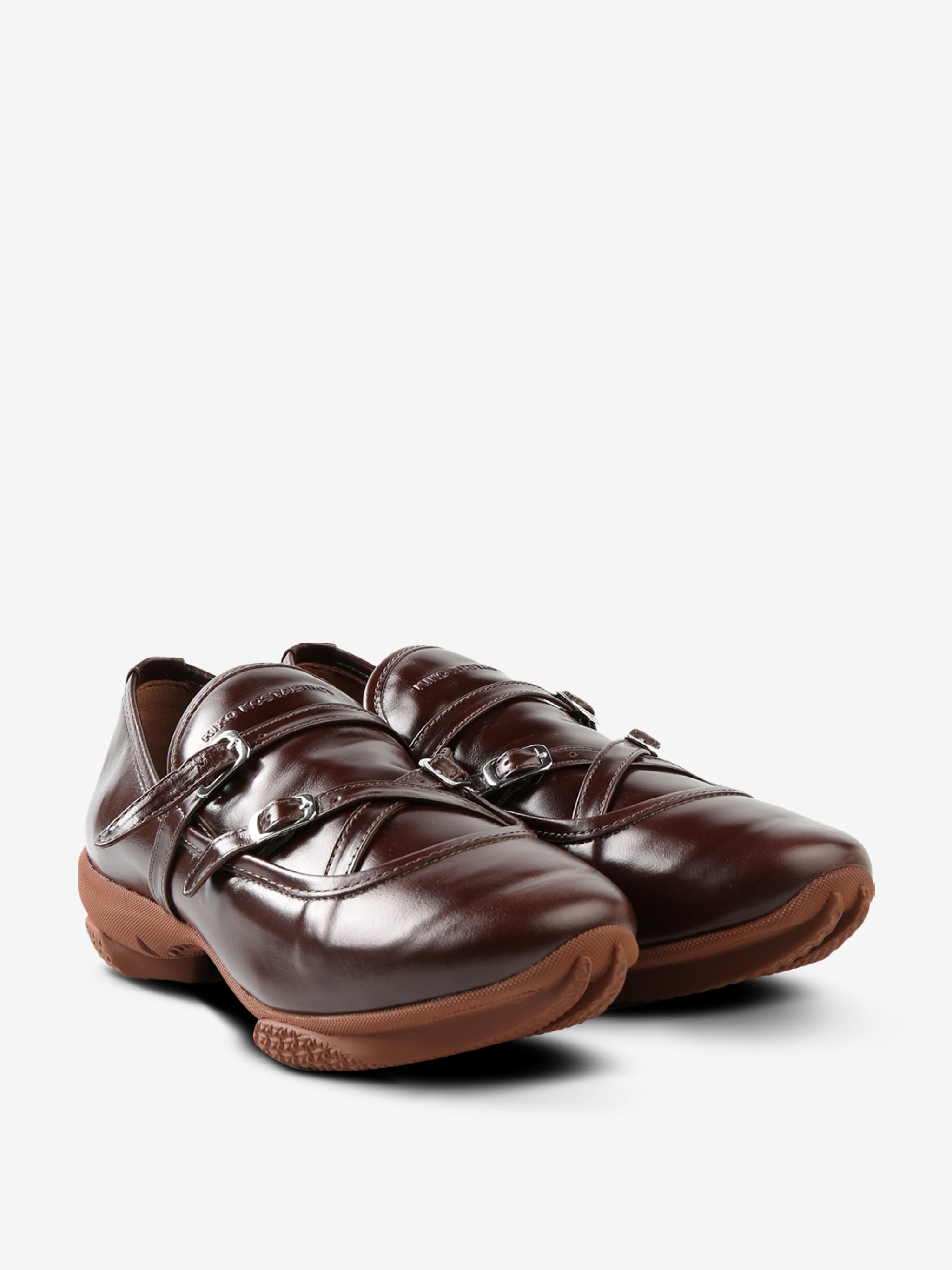 Brown shoes, front view