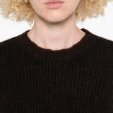 Close up of black top,showing texture of the cotton fabric