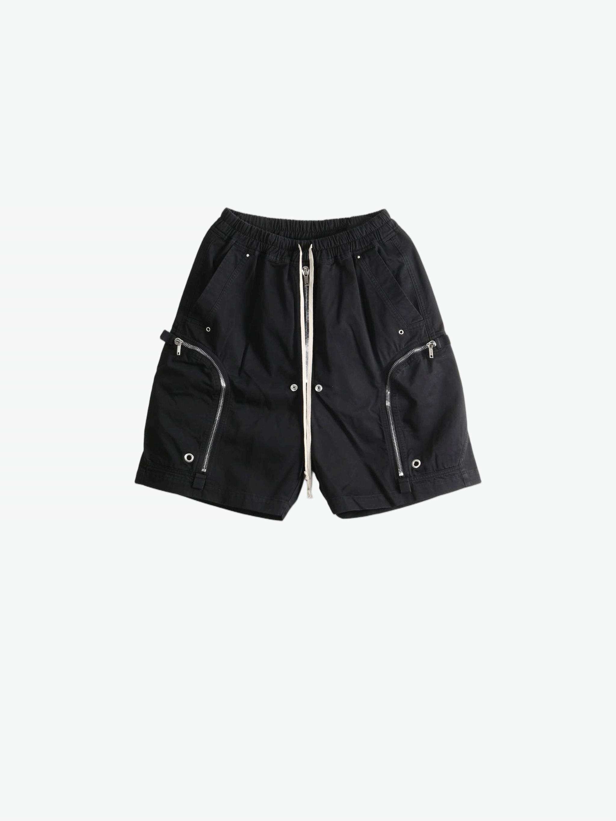 Black shorts, front view