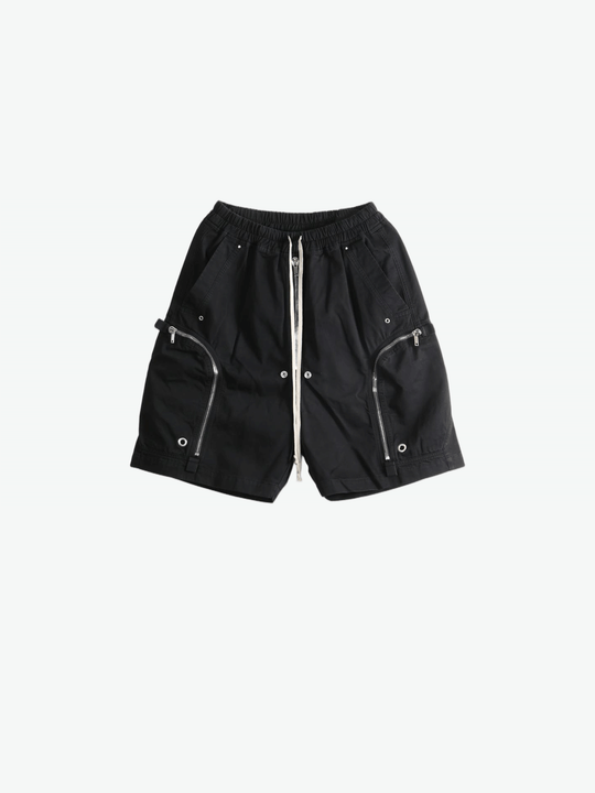 Black shorts, front view