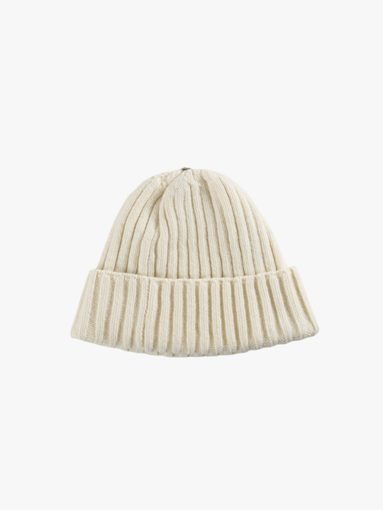 White hat, back view