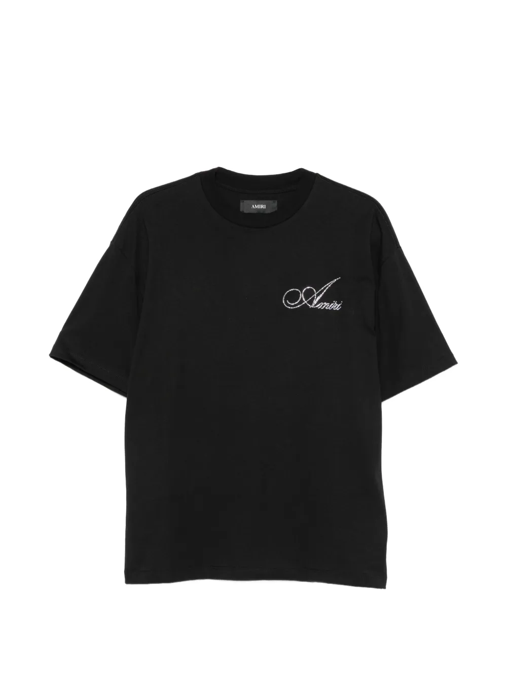 Black t-shirt,front view