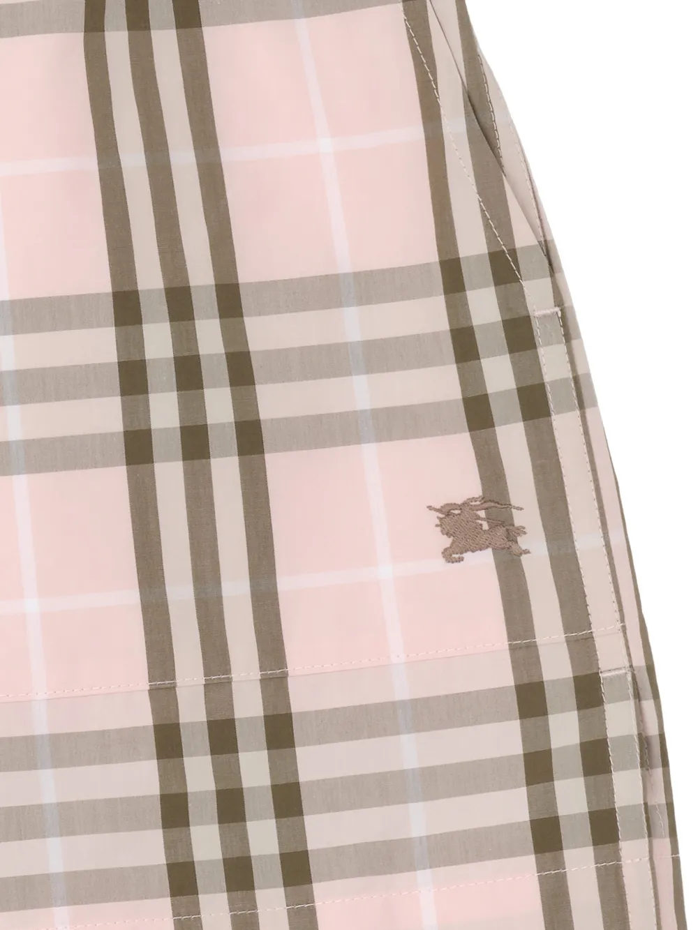 Close up of  pink short ,showing texture of the Cotton