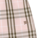 Close up of  pink short ,showing texture of the Cotton