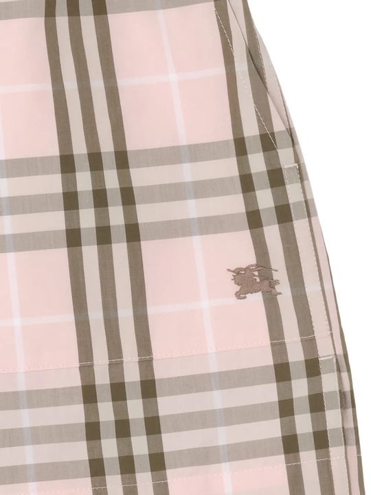 Close up of  pink short ,showing texture of the Cotton