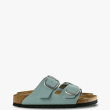 Green sandals, front view