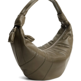 Tan bag, side view