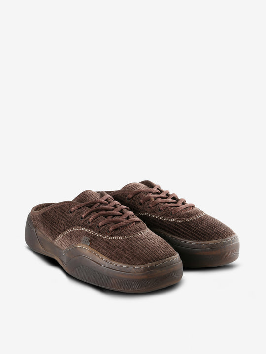 Brown shoes, side view